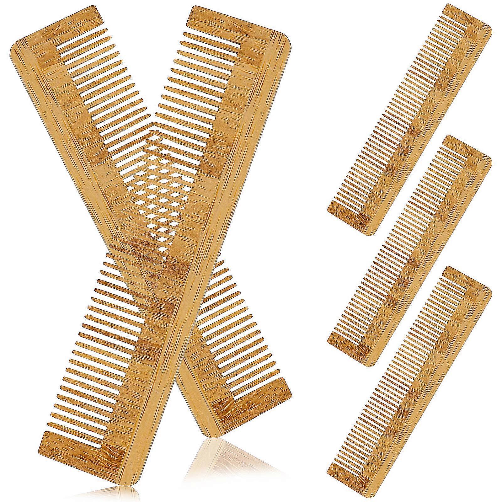 Anti-Static Wood Combs Suitable For Beard Grooming And Daily Use For Both Women And Men In Khaki Color 20Pcs