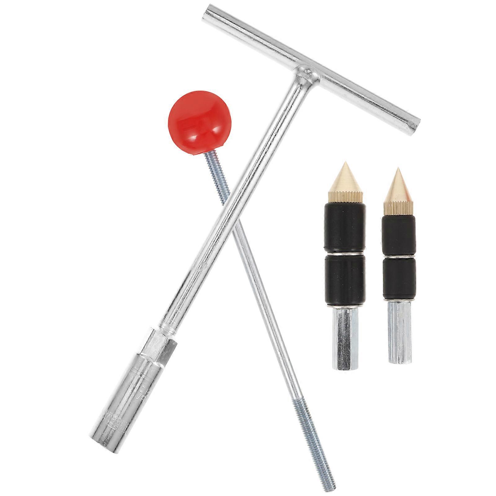 Water Stop Pin Plumbing Tool with Needle and Wrench 4Sets Accessory