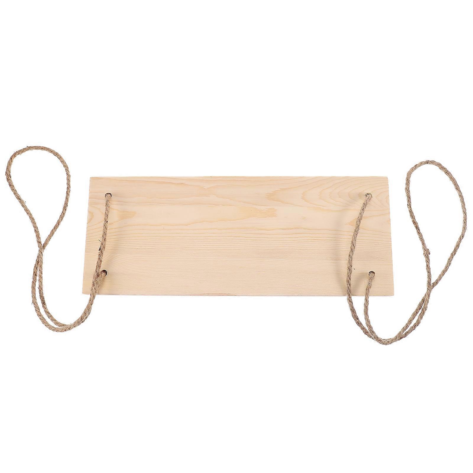 Hanging Wall Shelf 5Pcs Multi-Use Planter Book Organizer For Household Home Decor Beige Wooden Rectangular Storage