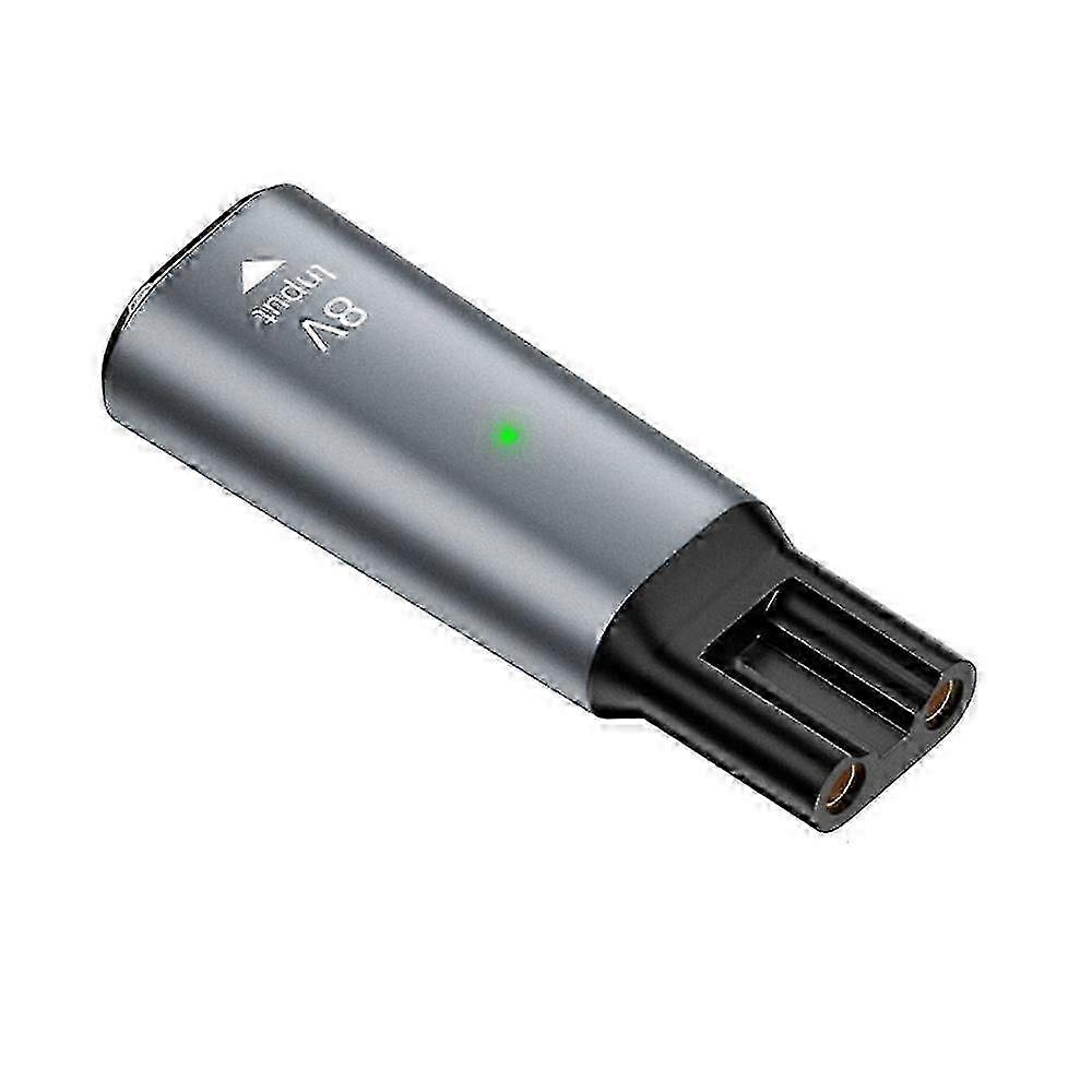Type-C Shaver Power Adapter for Philips 4.3V/5V/8V/15V Aluminum Alloy Electric Shaver Charging Convertor Connector with LED Indicator 2025