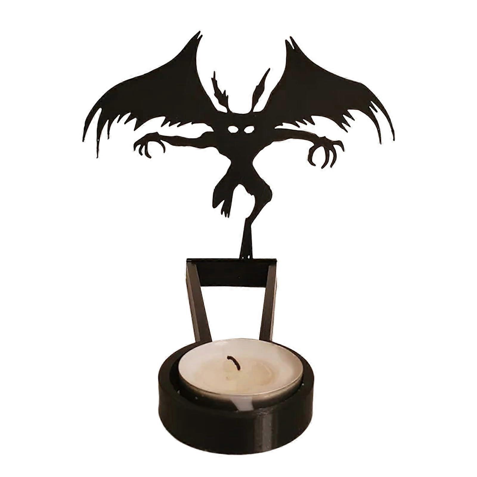 Scented Candle Shadow Stand Candlestick Black Tabletop Ornament With Candles Model C One Size