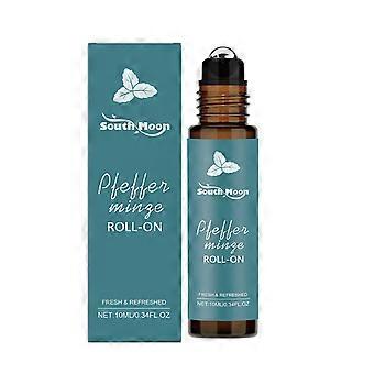 Ätherisches Öl mit Minzduft, Roll-on, tragbarer Duft, frisch und angenehm, ätherisches Öl für die tägliche Körperpflege, 10 ml