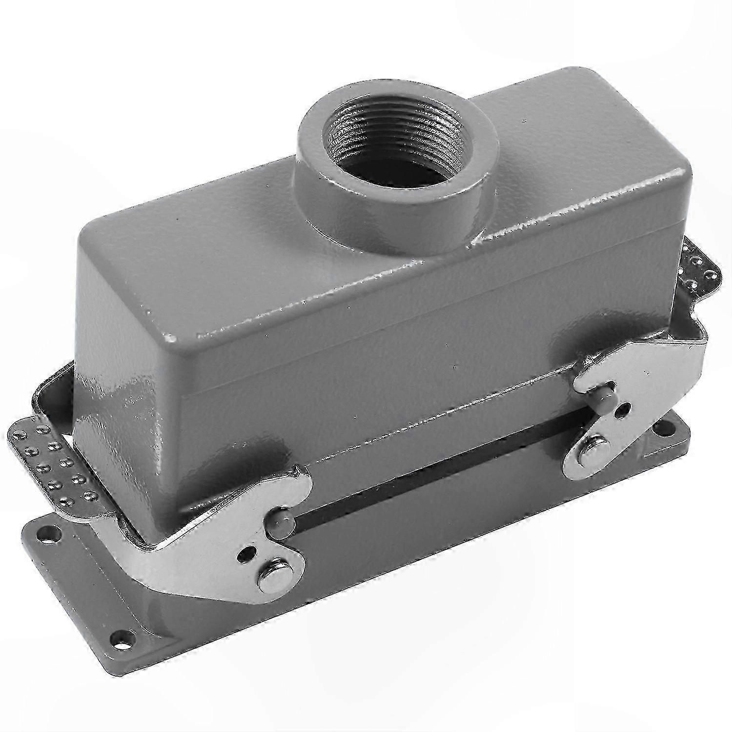 Heavy Duty 24 Pin Power Connector, Rectangular Aviation Plug Socket, 16A 500V, Screw Terminal, 139x43x72mm