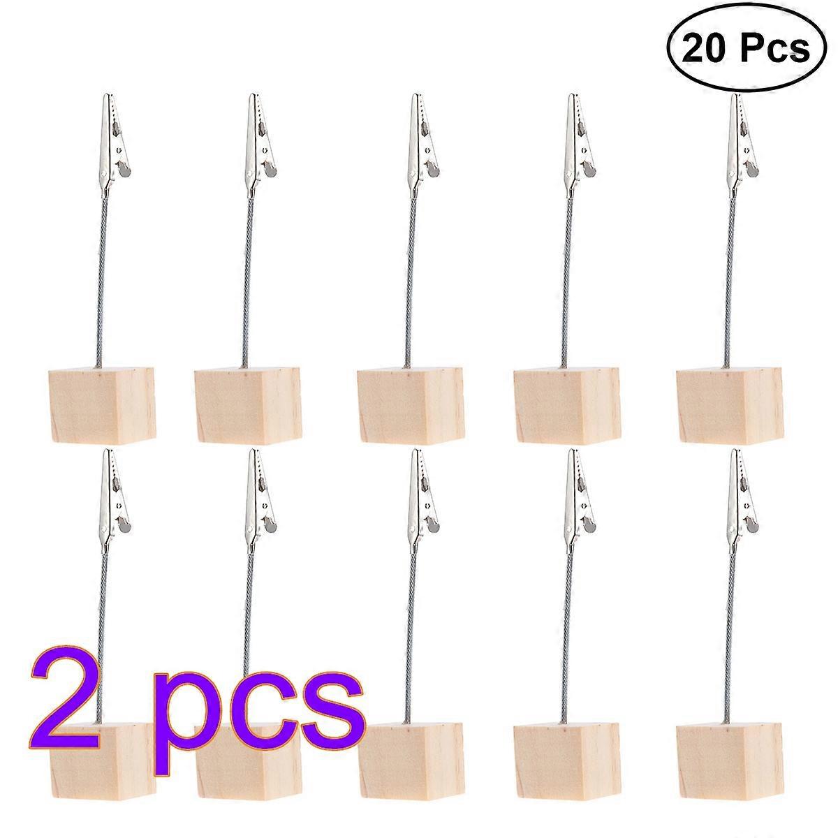 Photo Holders Tabletop Clasp for Table Numbers and Pictures 40Pcs Set