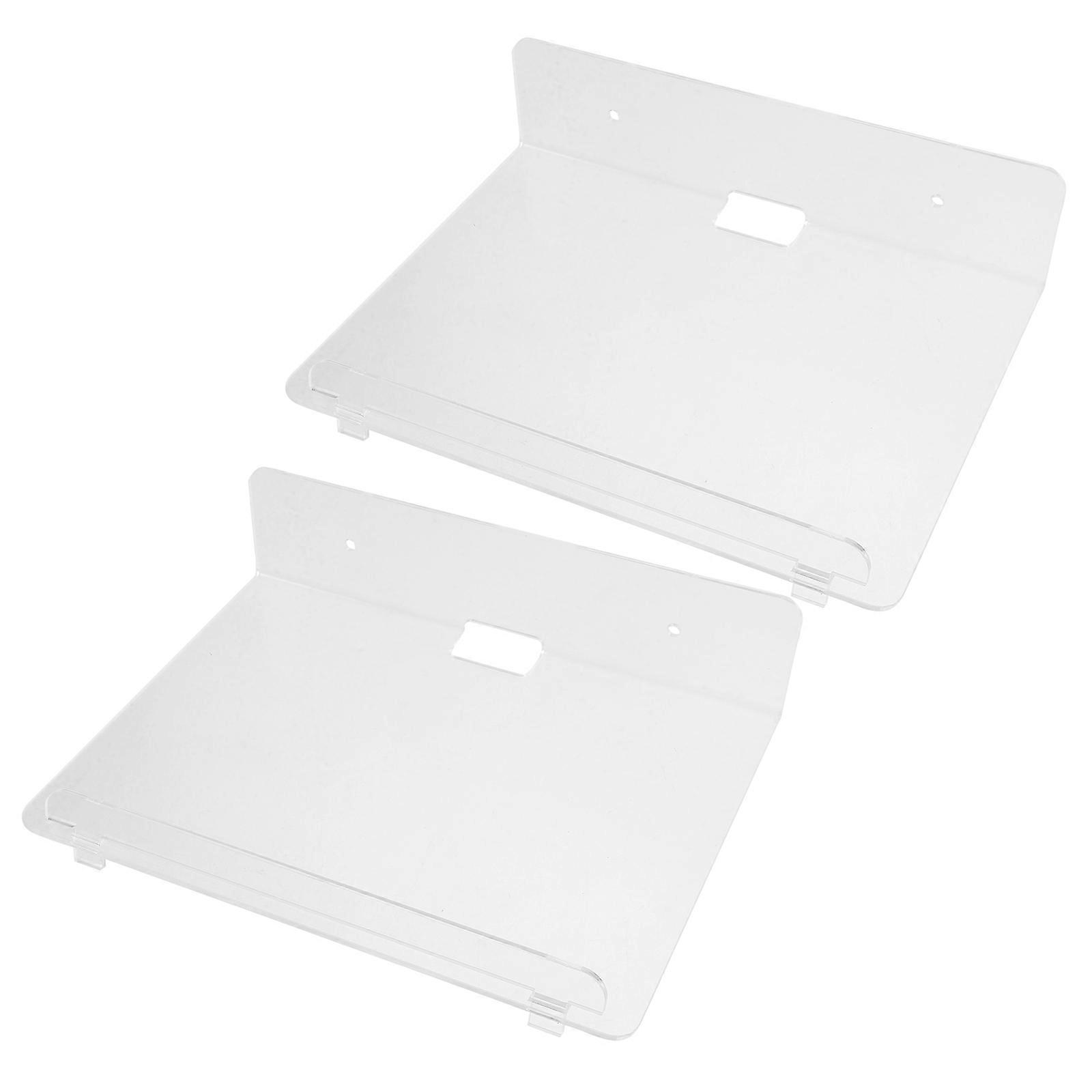 Acrylic Floating Wall Shelves for Storage 2Pcs Transparent Display Shelves