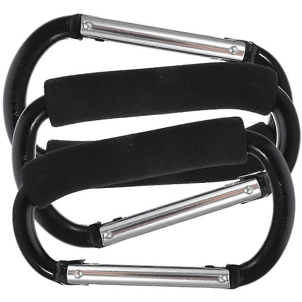 Baby Stroller Hooks Practical Hanging Solution 15Pcs Black Set