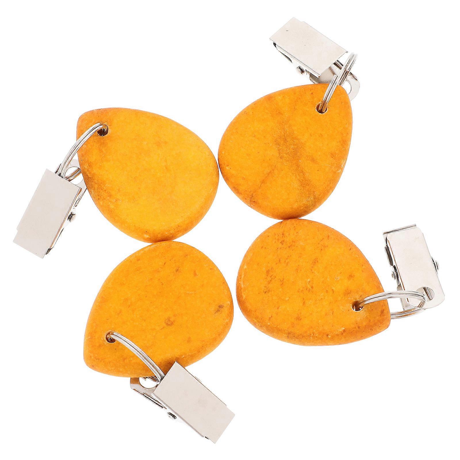 Tablecloth Clips Decorative Tablecloth Weight for 8Pcs Windproof Yellow