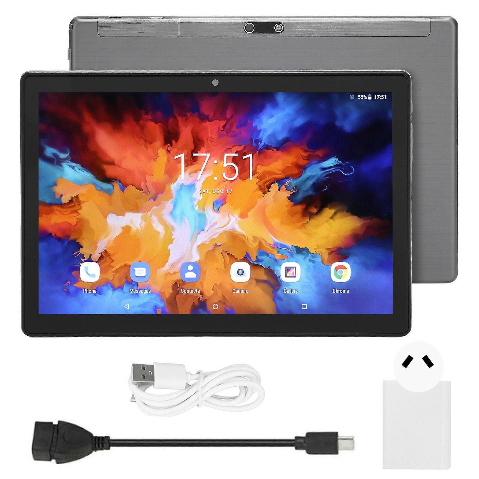 10.1in Tablet 8GB 128GB 5G WIFI 5MP Front 13MP Rear 6000mAh Battery 4 Core CPU Calling Tablet for Android 11.0