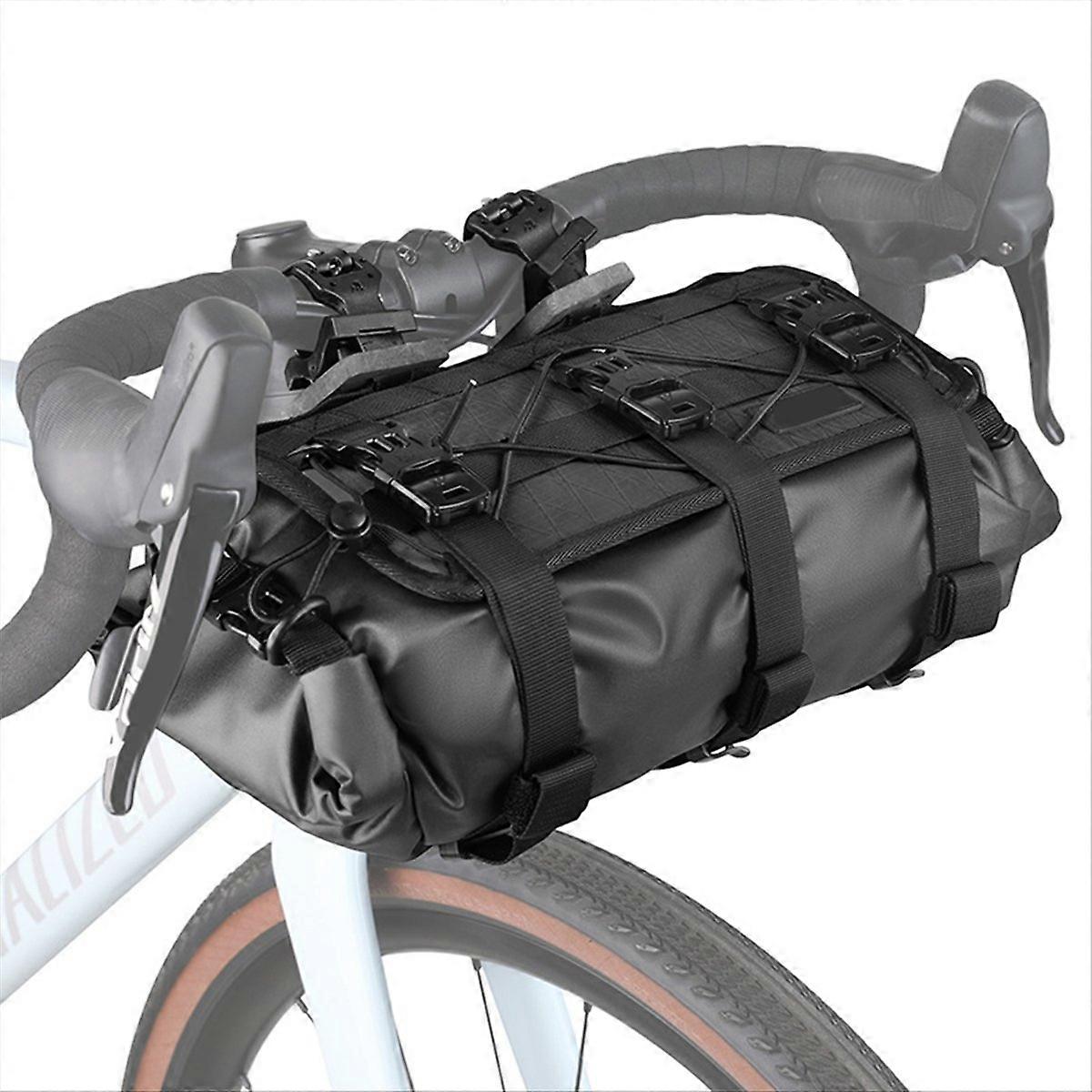 Waterproof Bike Handlebar Bag Adjustable Capacity, A