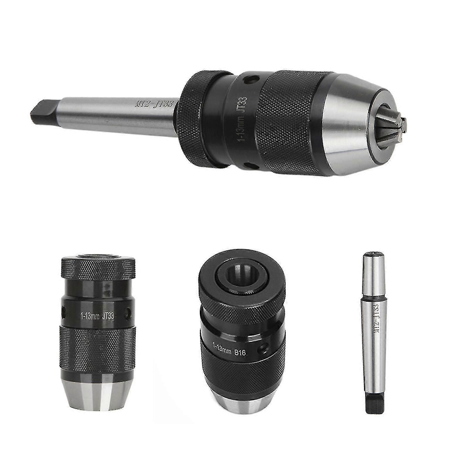 1-13mm Jt6/b16/jt33 Self Tighten Drill Chuck Cnc Tool With Mt2 Connecting Rod 26s