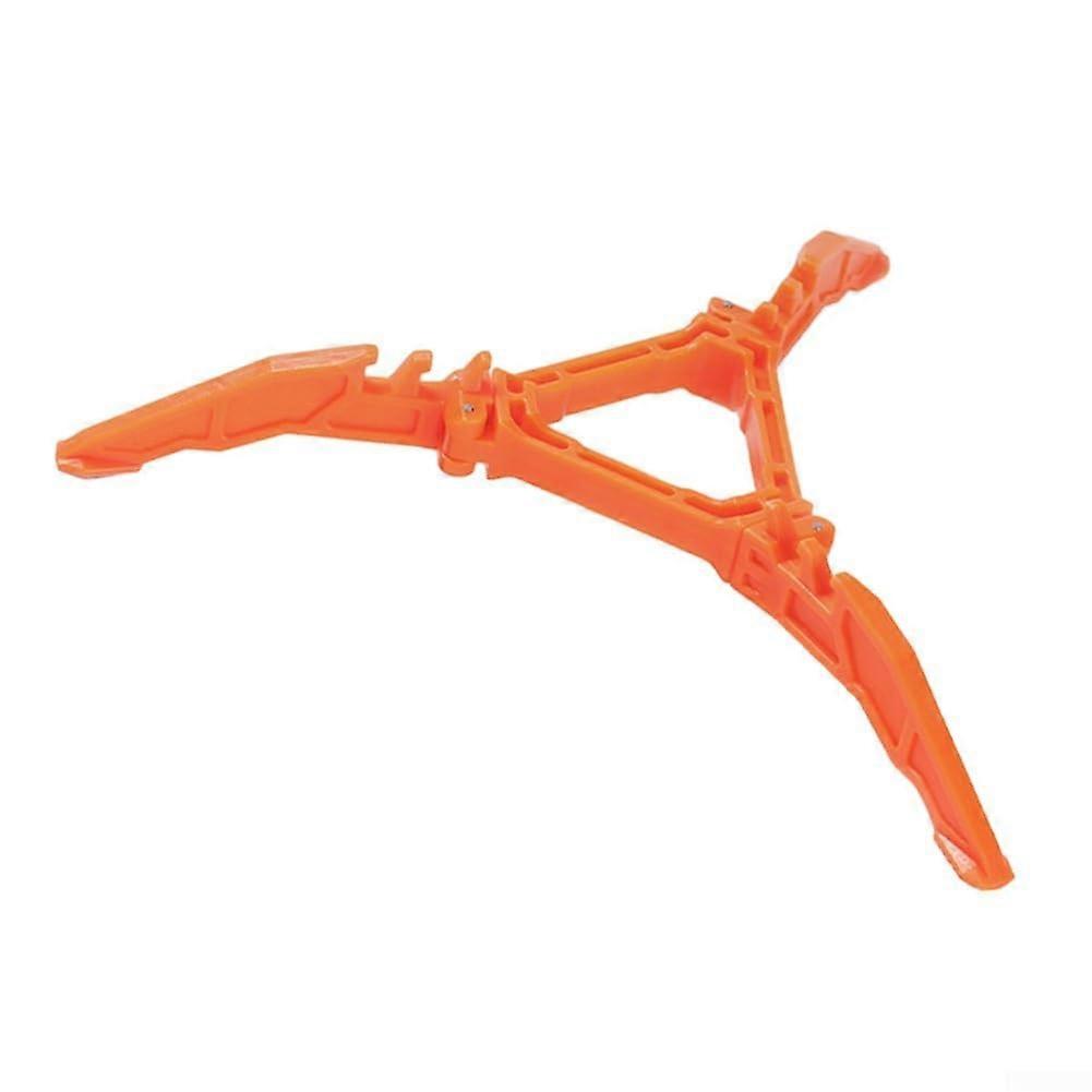 Camping Stove Support Foldable Fuel Can Stabilizer Tripod Orange For Easy Outdoor Setup