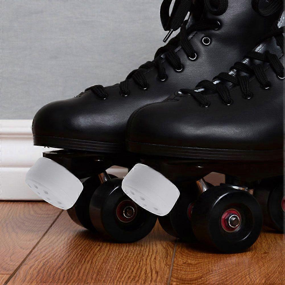 2pcs Adjustable Rubber Roller Skating Toe Stoppers for Quad Skates Round Shape Brake Block Stoppers for Skating Shoes Replacement Accessories for Roll