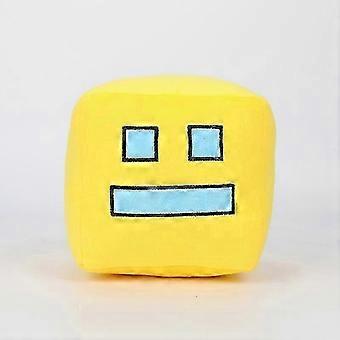 New Product Square Doll Geometry Dash Geometric Sprint Game Peripheral Square Plush Toy