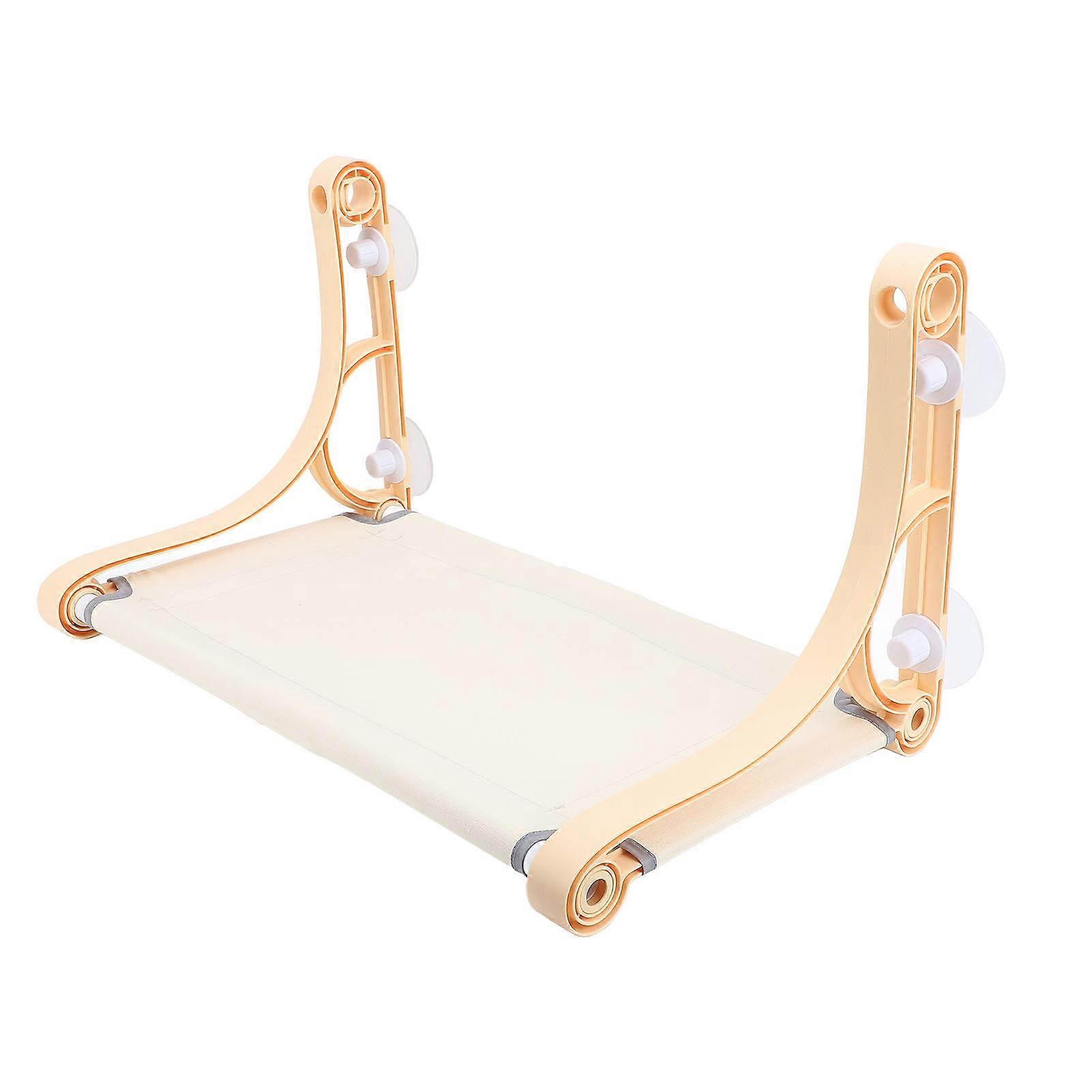 Cordless Cat Window Perch Hammock 22.5kg Load, 55x33x32.5cm Beige