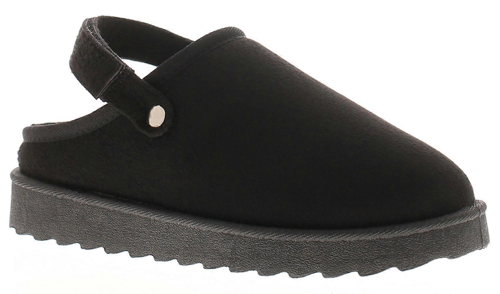 Apache Womens Chunky Sandals Planted Adjustable Strap black