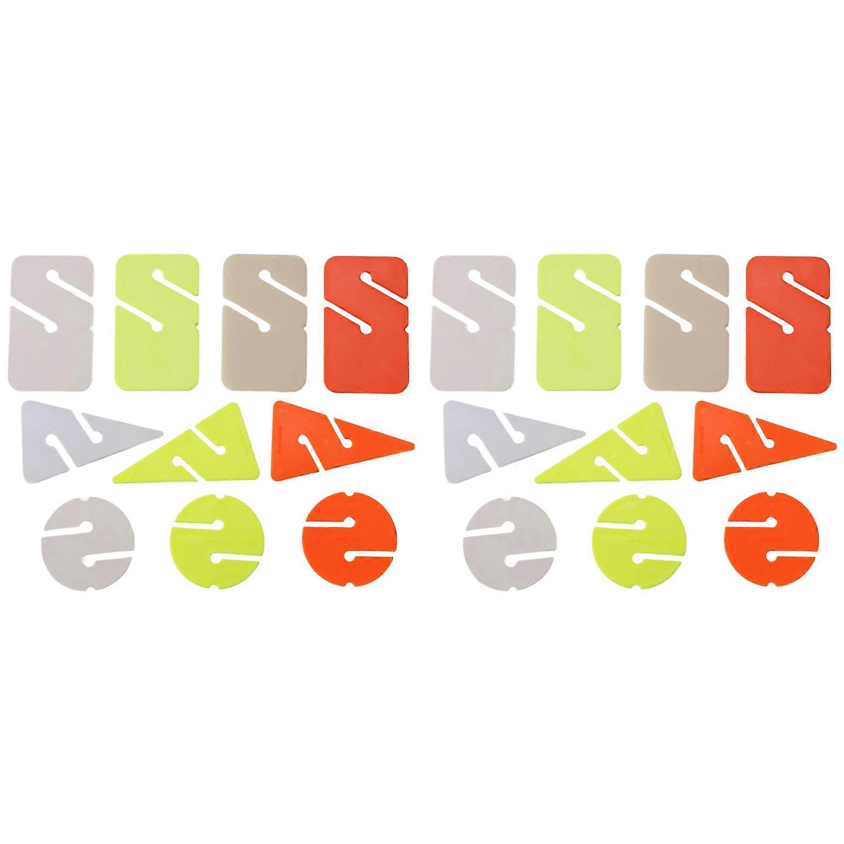 20PCS Cave Wreck Diving Marker Technical Diving Triangle Line Markers Guide Rope for Scuba Diving Luminous Light