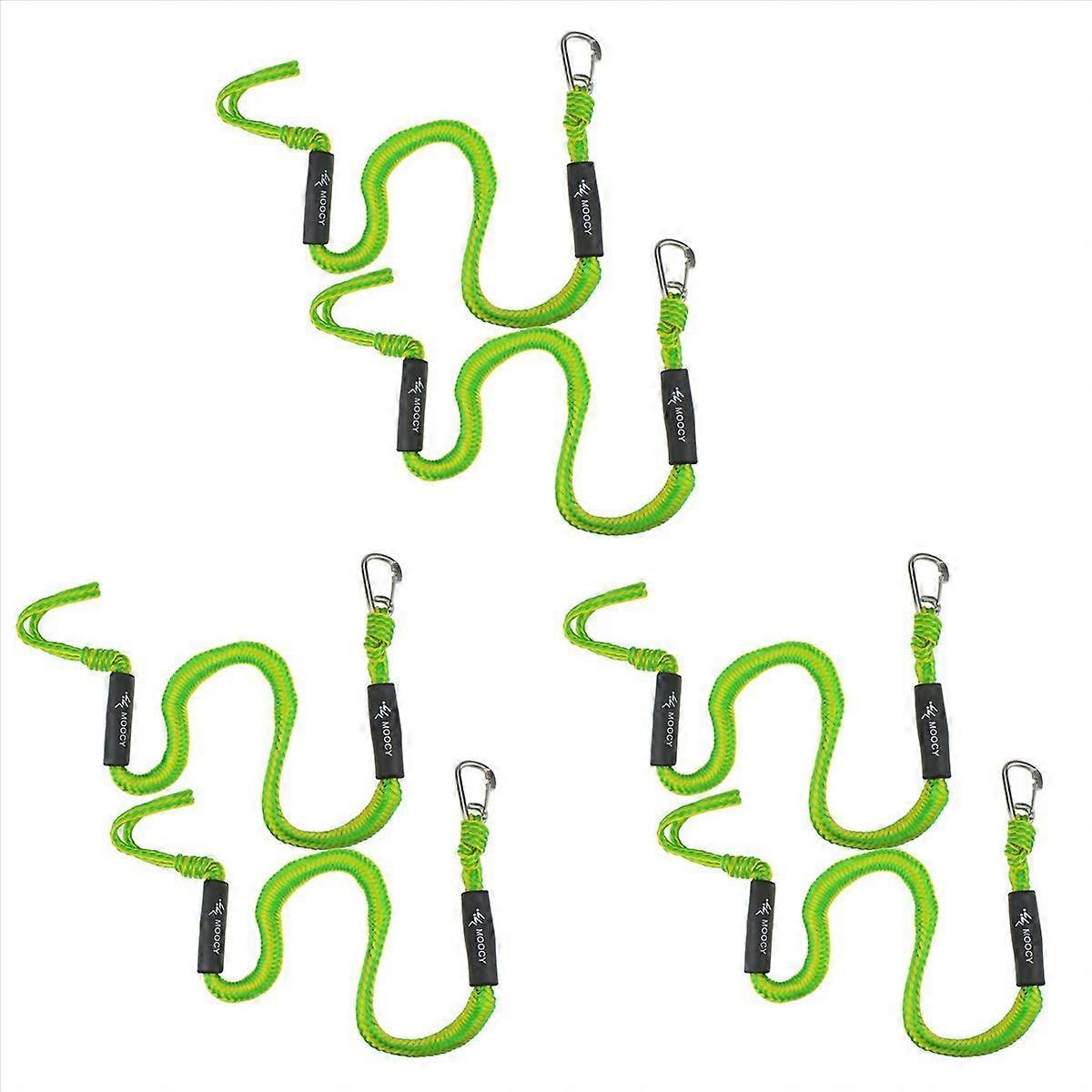  2-Pack Boat Bungee Dock Line with Hook Mooring Rope Boat