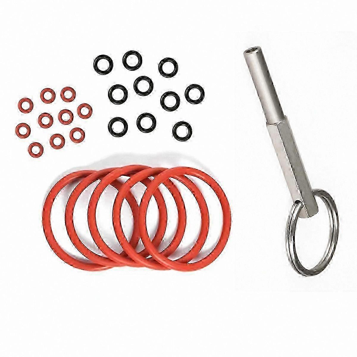 Brew Group and Drainage Valve O-Ring Seal Kit for Coffee Machines with Key Tool