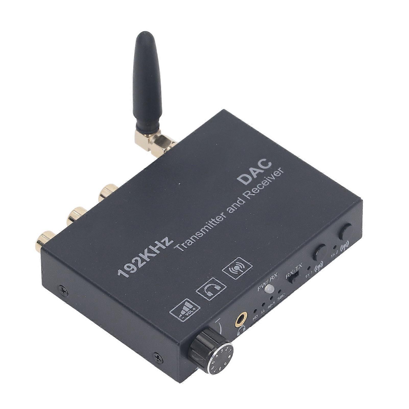 Wireless Audio Converter Bluetooth 5.3 Digital to Analog Optical Coaxial Audio Transmitter Receiver Volume Adjustment 
