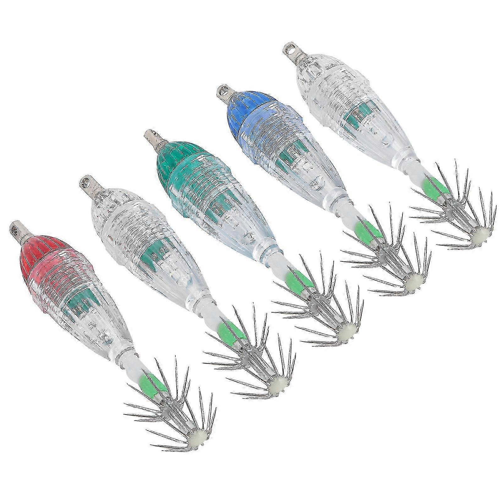 LED Underwater Fishing Lure Light Deep Drop Shape Waterproof Flashing Bait Lure Lamp