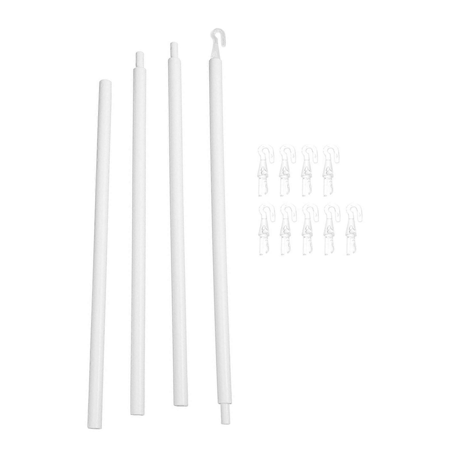 Vertical Blinds Opening Set Plastic Wand Vertical Blind Wand Hook, User Friendly Handle for Window Smooth Operate Multicolor