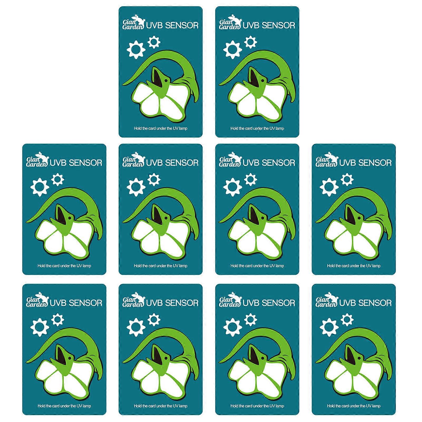 UVB Sensor Test Card for Terrarium - Reusable UVB Indicator for Ultraviolet Lamps