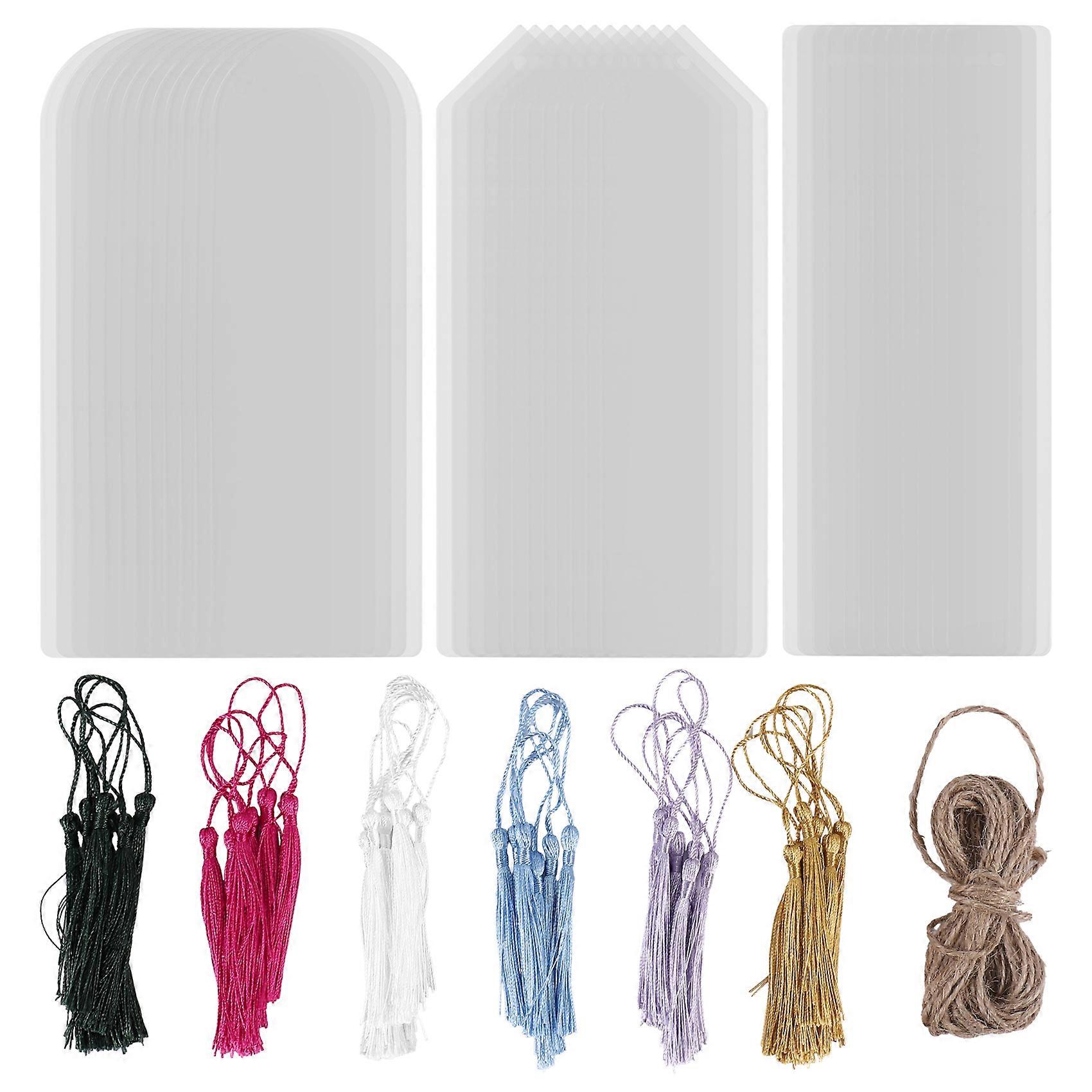 73Pcs Acrylic Bookmarks Blanks,Sublimation Acrylic Book Markers