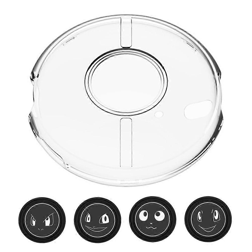 jixopn Protection Hard Case Transparent Protective Shell with Silicone Pad for Pokémon Go Plus + Crystal