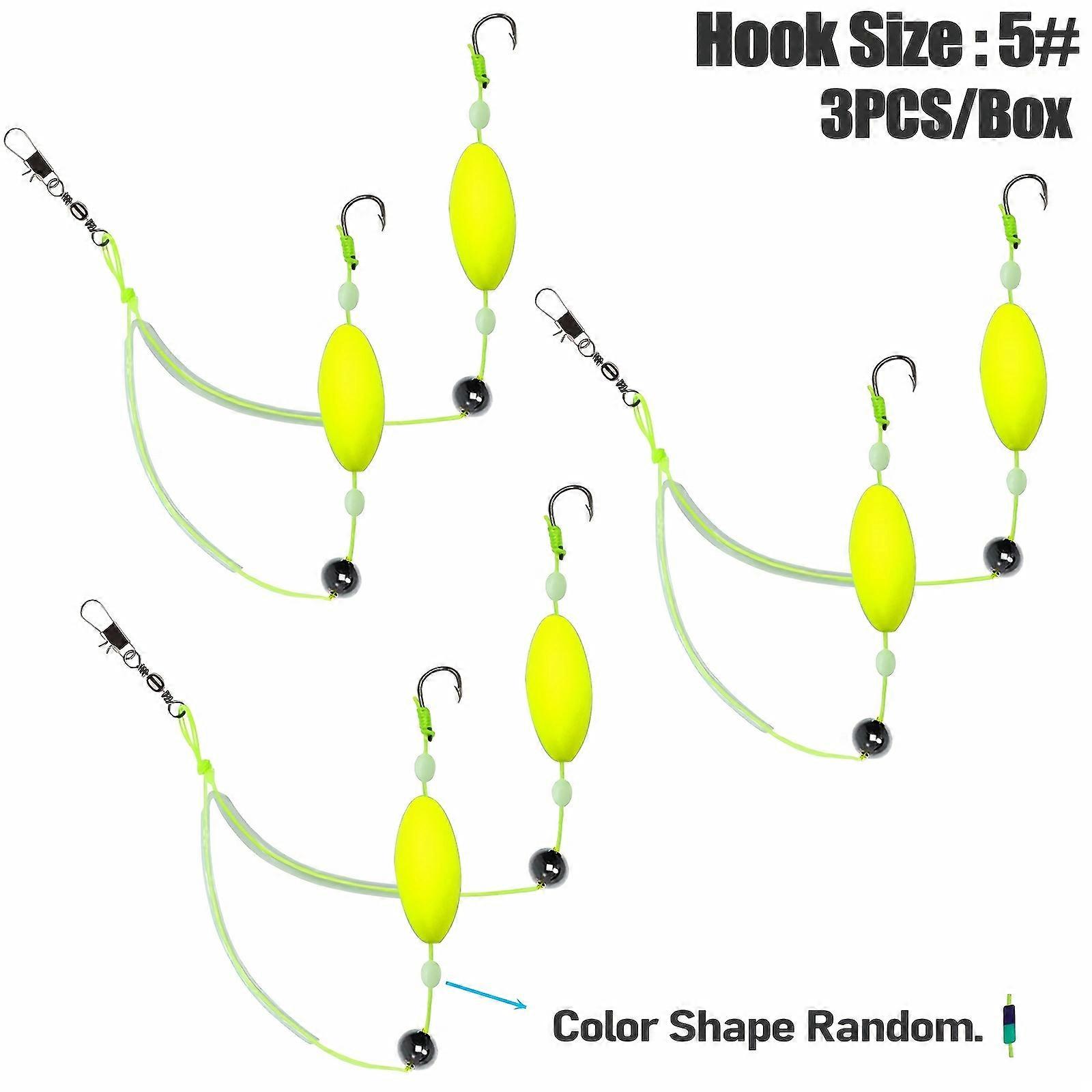 3PCS Reverse Off Bottom Double Hook Line Set Reverse Fishing Hook Subline Teaser Fishing European Carp Inverted Rig