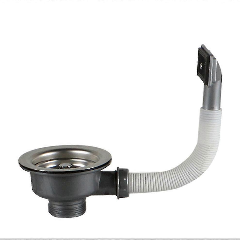 114 mm stainless steel kitchen sink strainer basket 1" with overflow waste set sink, with overflow