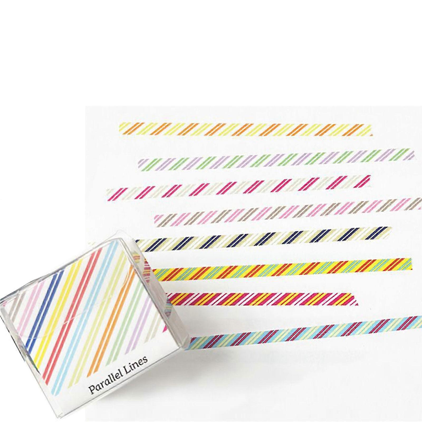 8Rolls 3mmX5m Decorative Tape Set Dot Striped Pattern Craft Tape For Scrapbooking Journal Planner Craft Project Wrapping Multicolor