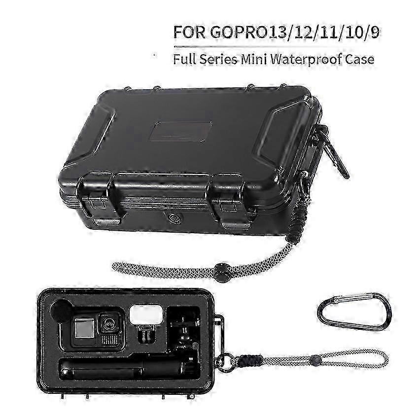 Camera Case Waterproof Case Carrying Case Stand-alone Handheld Small Capacity Portable Storage Case Accessories for Gopro 13/12 /11/10/9 Ful