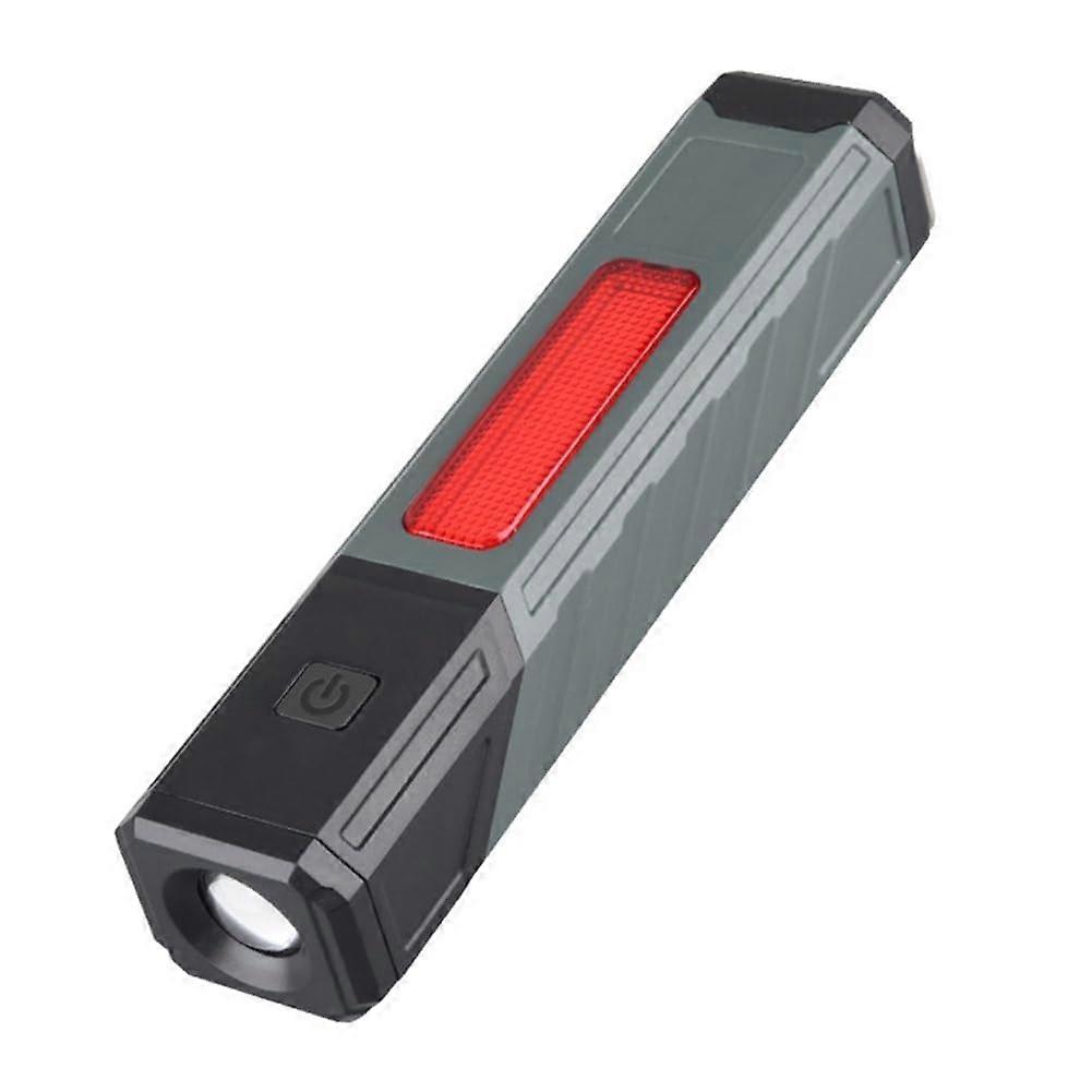 COB LED Flashlight Torch with Magnetic Base 90° Angle Clip for Camping Hiking Car  Red Warning Light