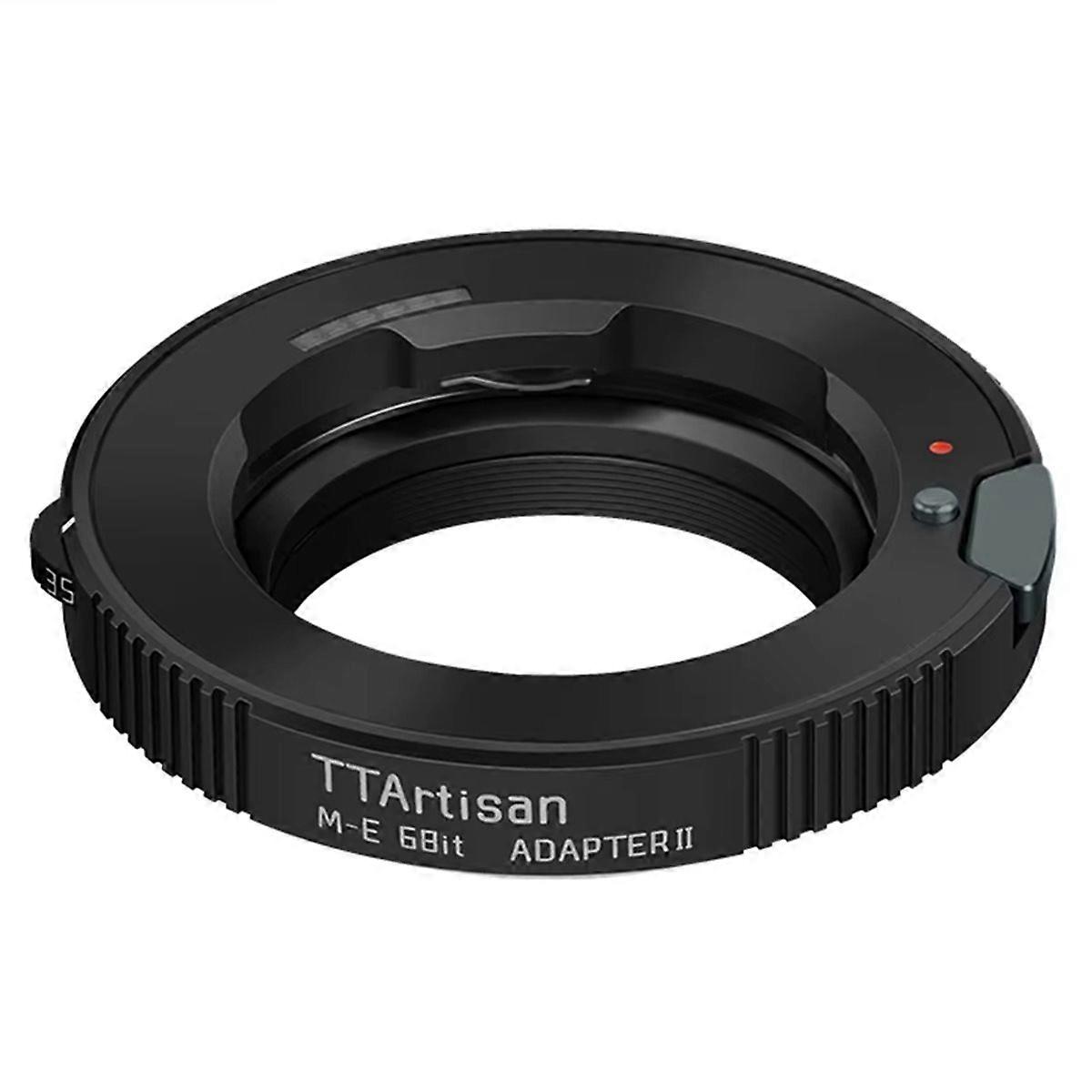  M-E 6Bit II Lens Adapter Ring for M Mount to E Mount, Compatible with Full Frame and -C Cameras