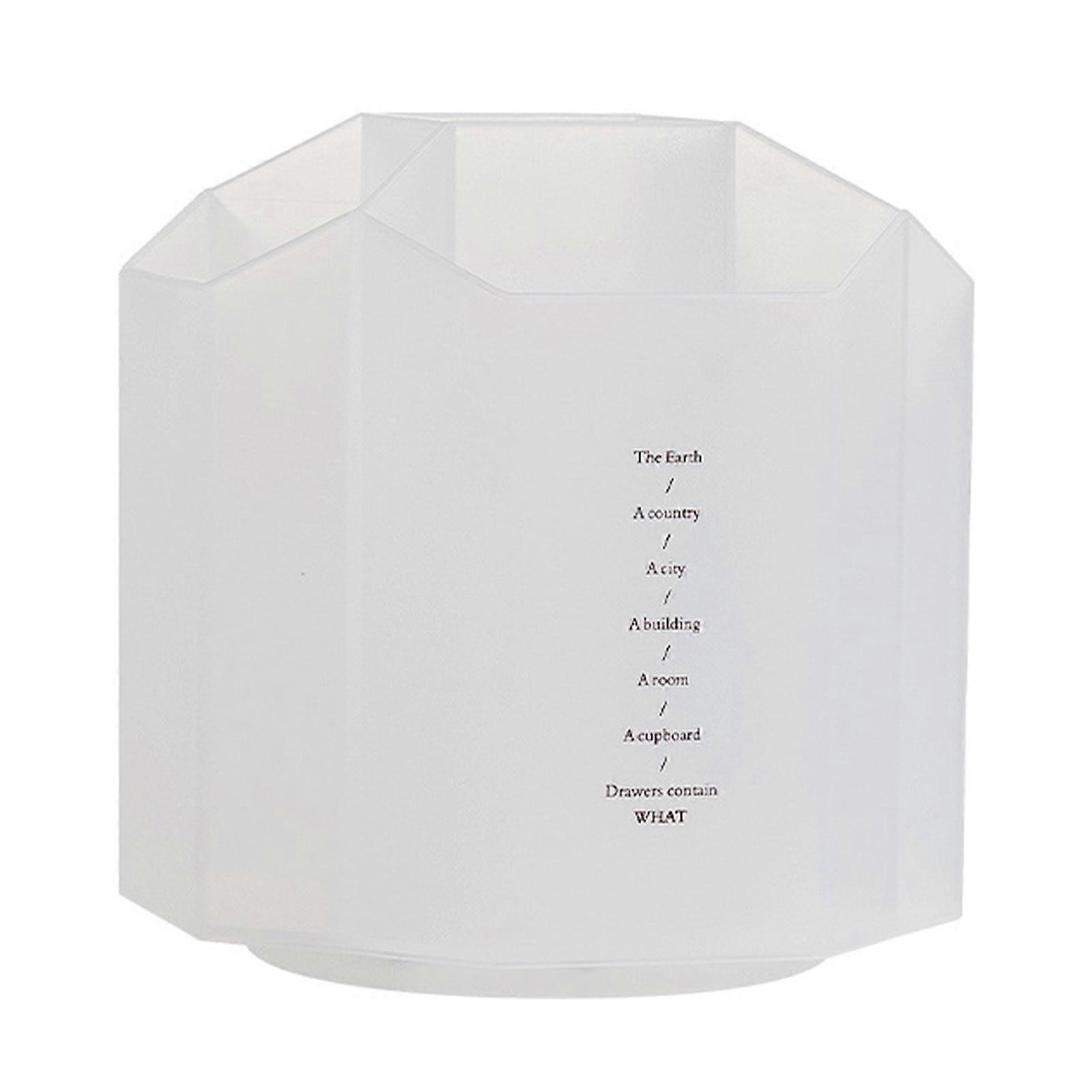 Hesroicy Large Capacity Rotatable Pen Holder - Multipurpose Plastic Storage Container