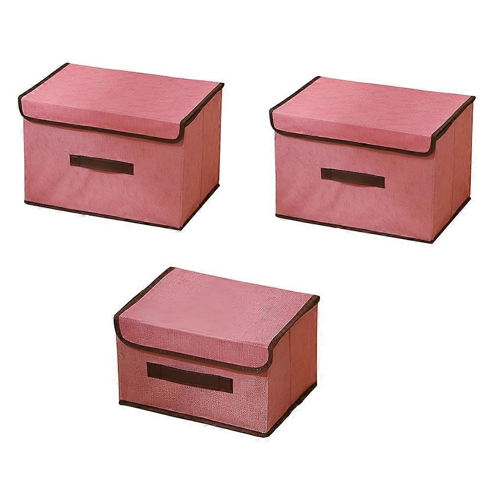 Fabric Storage Box Foldable Storage Box with Lid Storage Basket Organizer of Closet with Handle
