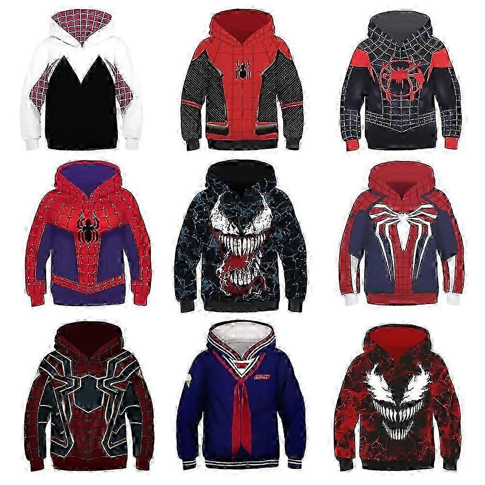 e Spiderman Into the Spider Verse Miles Morales Cosplay Adult Hoodie Jacket Gift
