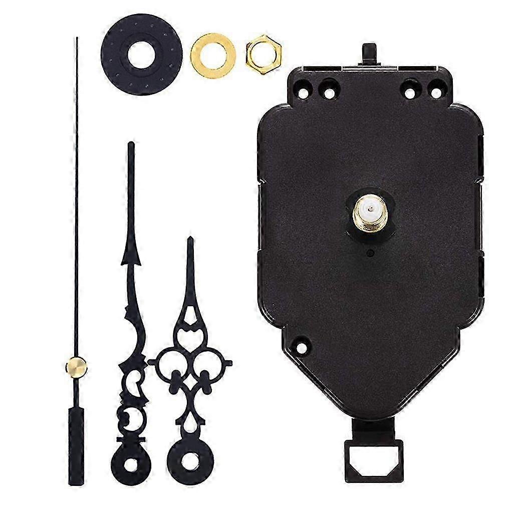 Pendulum clock mechanism with 0.9 inch shaft length