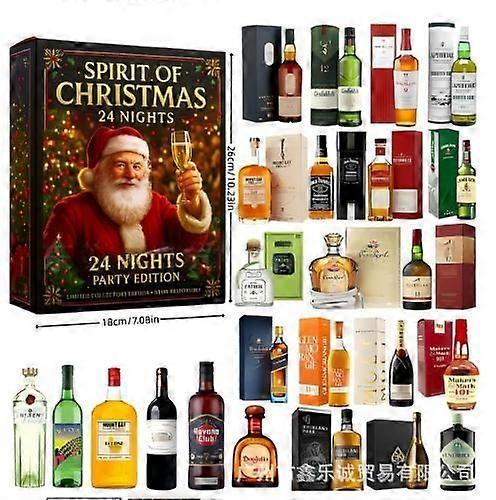 2025 Beer Advent Calendar, Christmas and Whisky Advent Calendar, Limited Collectible Blind Box Edition.