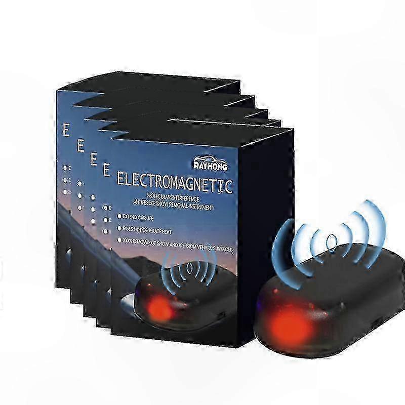 5-Pack Advanced Electromagnetic Deicer with Molecular Interface for Snow and Ice Removal Car Antifreeze Solution