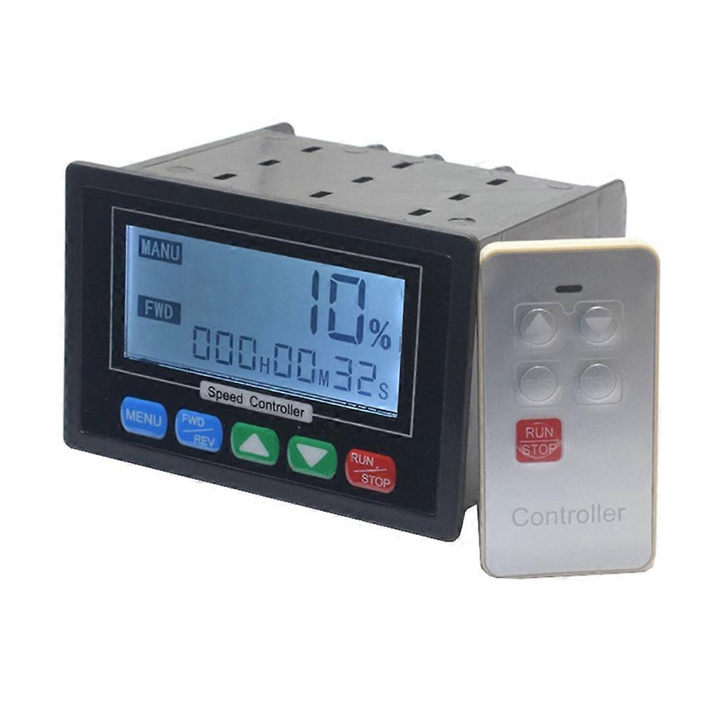 DC10-55V 30A Adjustable PWM DC Motor Speed Controller LCD Digital Display 0-100% Speed Governor with Remote Control