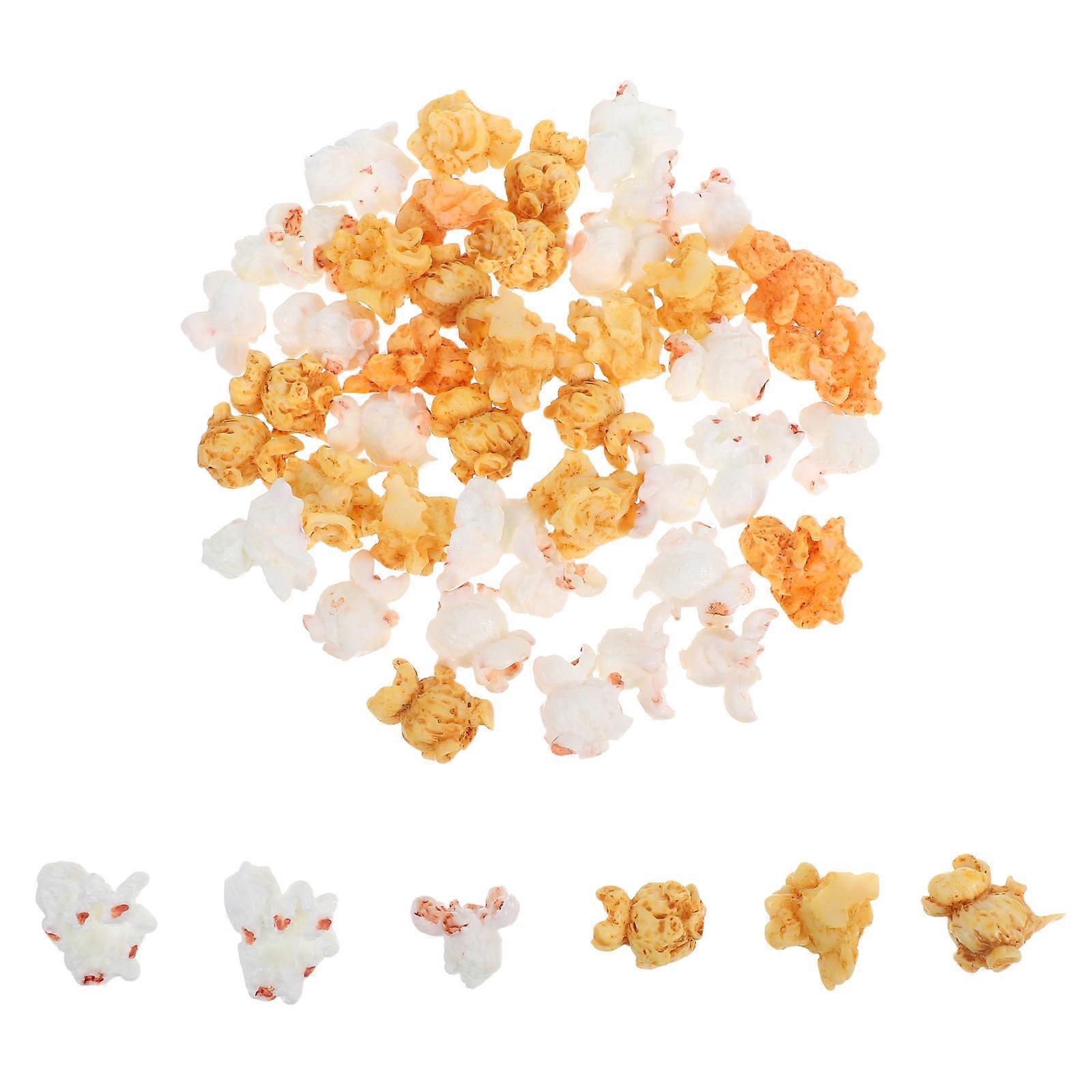 Miniature Fake Popcorn Popcorn Model for DIY Craft Projects 150Pcs