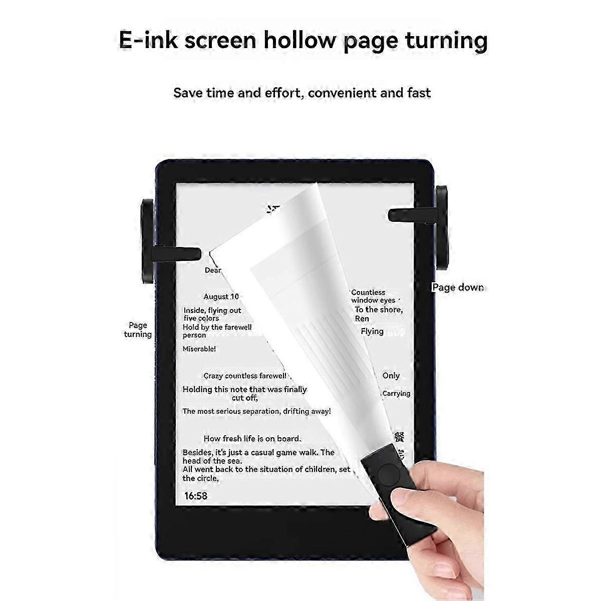 Ergonomic Page Turner for Wireless Ebook Reader & Smartphone 2PCS