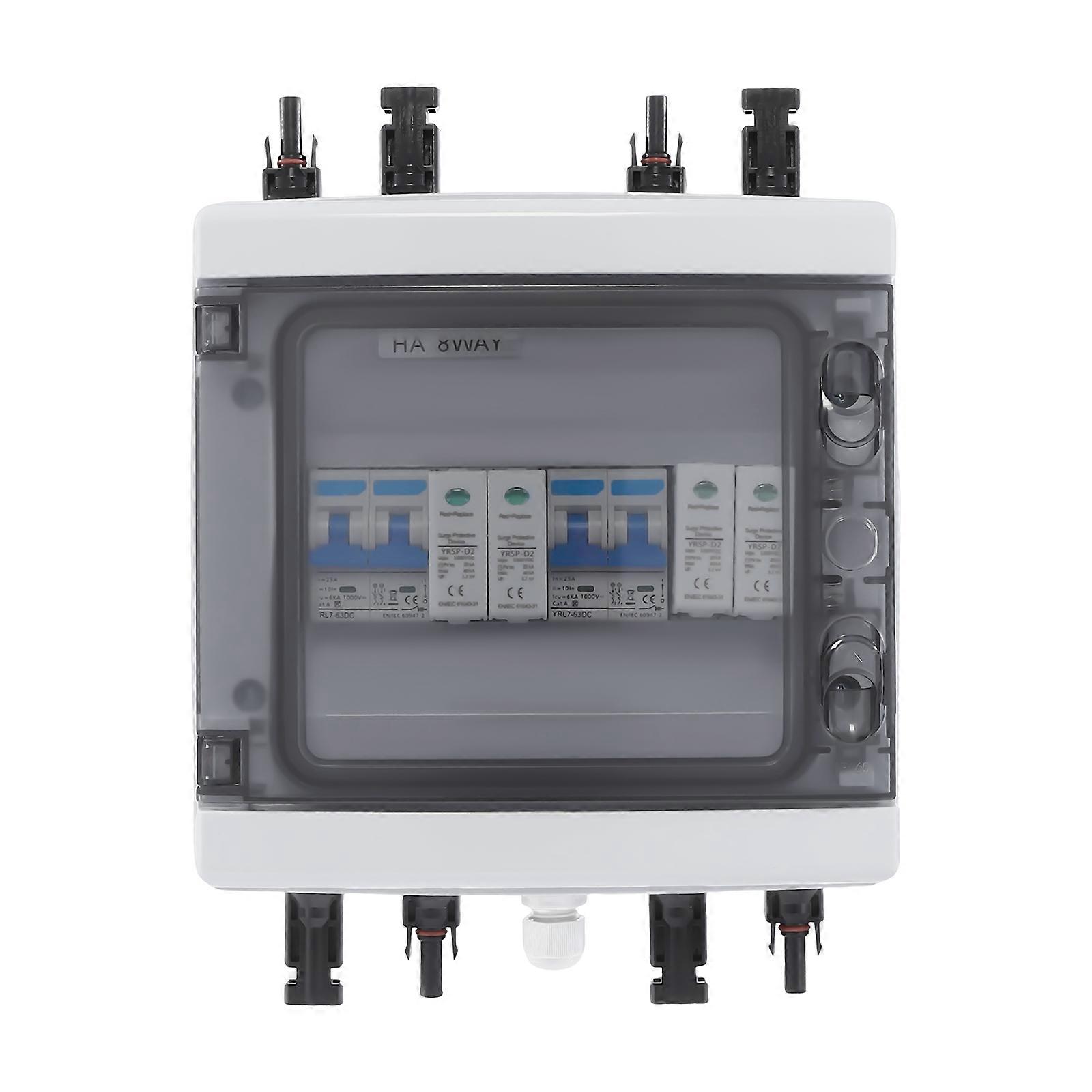 2 Inputs 2 Outputs Combiner Box Circuit Breaker for Solar Panels,Solar Disconnect Switch