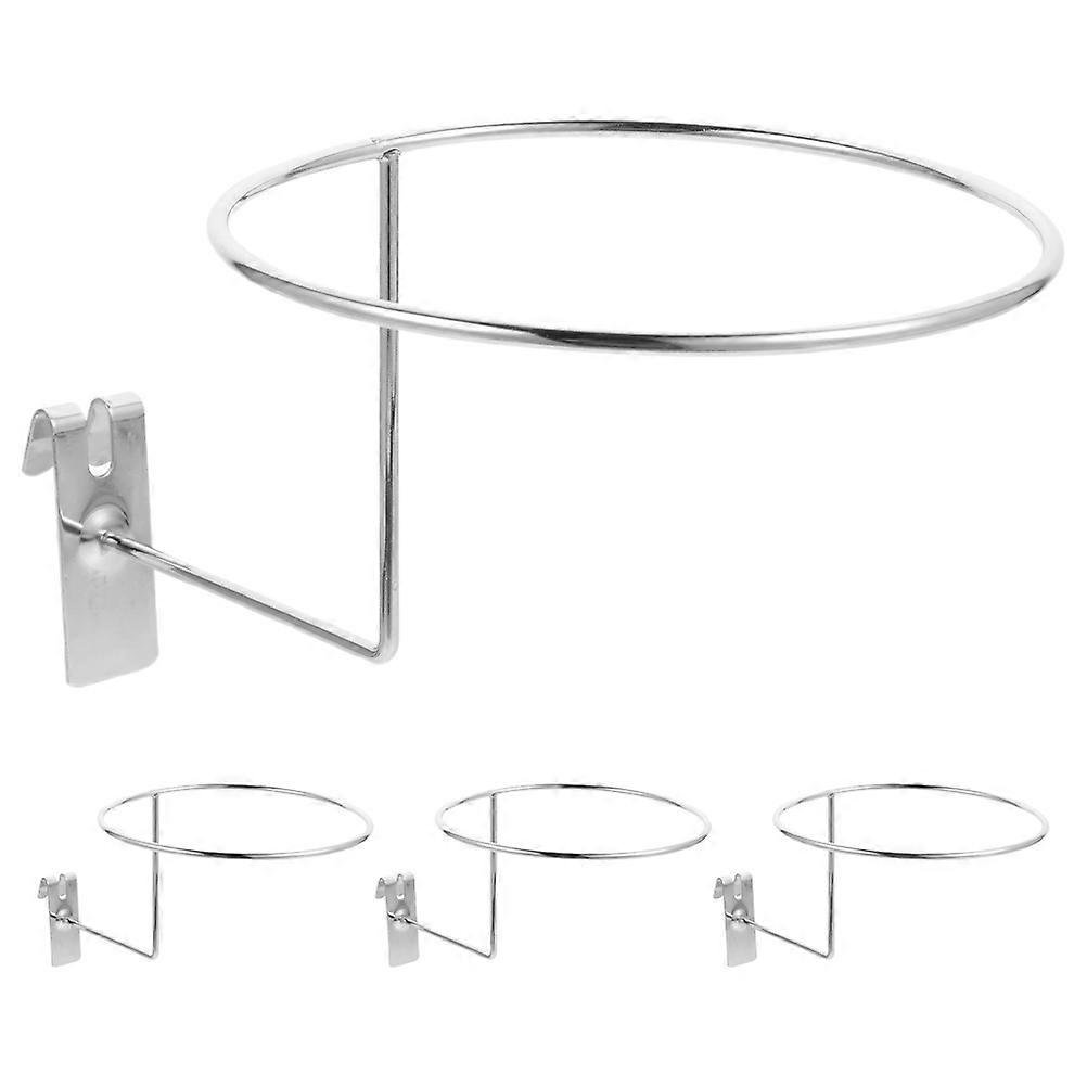Silver Pegboard Hat Rack for Hat Display Hooks 4Pcs Multi Functional