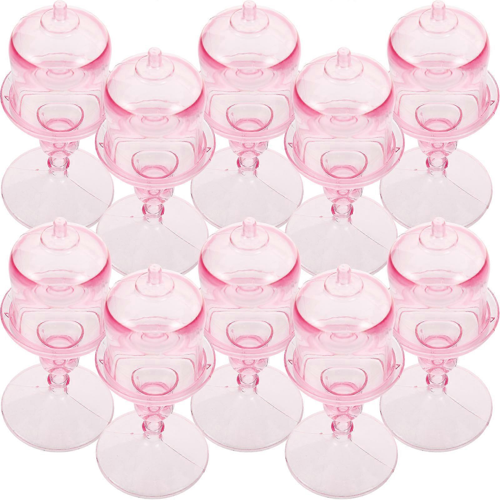 10pcs Tall Candy Stand with Dome for Delicate Chocolate Beans Containers