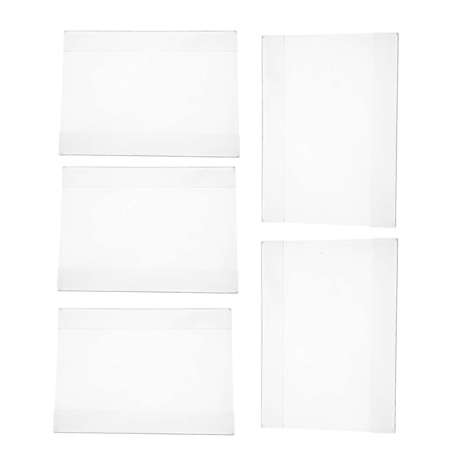 Transparent Acrylic Label Holders for Retail Shelf Use 5Pcs