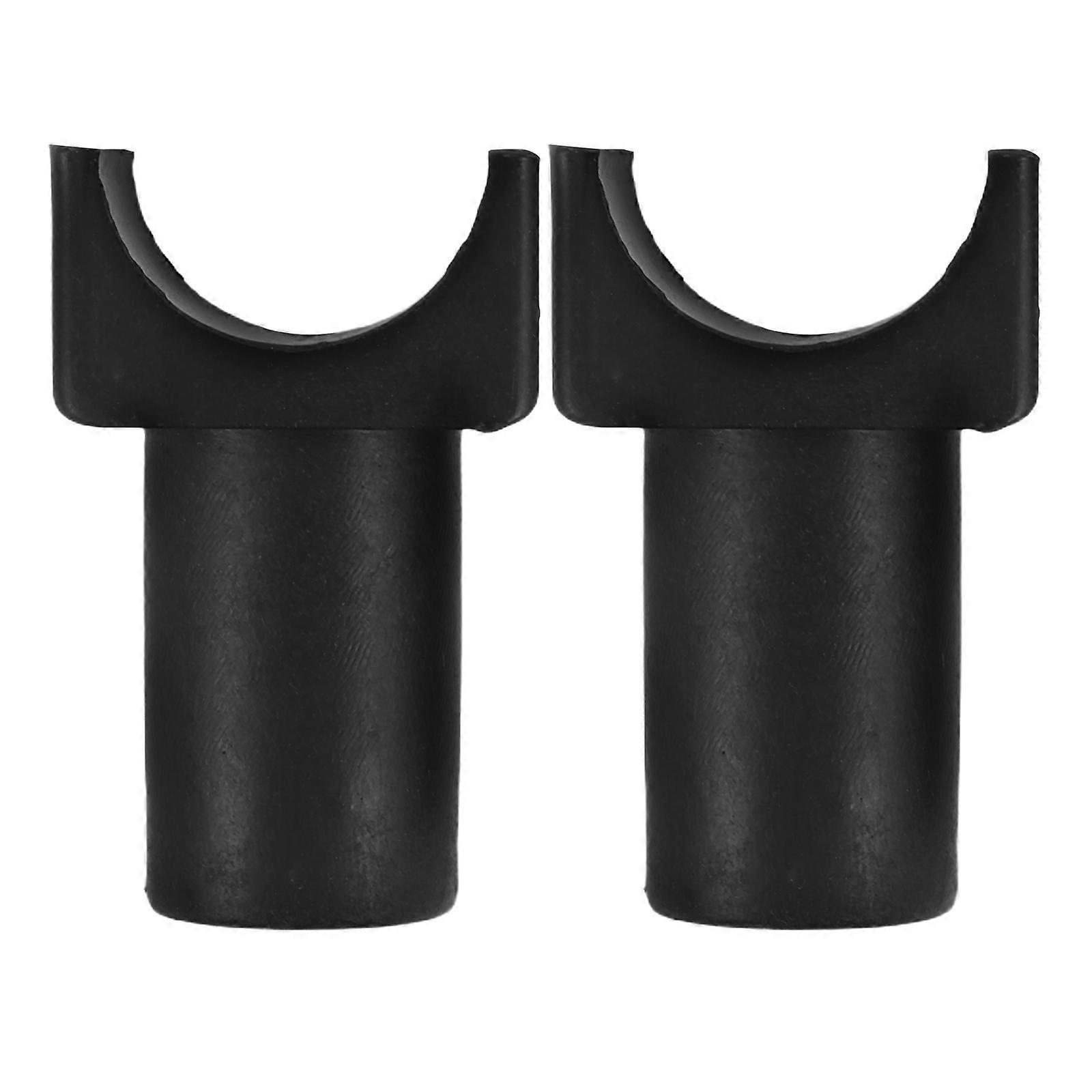Black Wheelchair Seat Rail Guide for Improved Stability 2Pcs Plastic Set