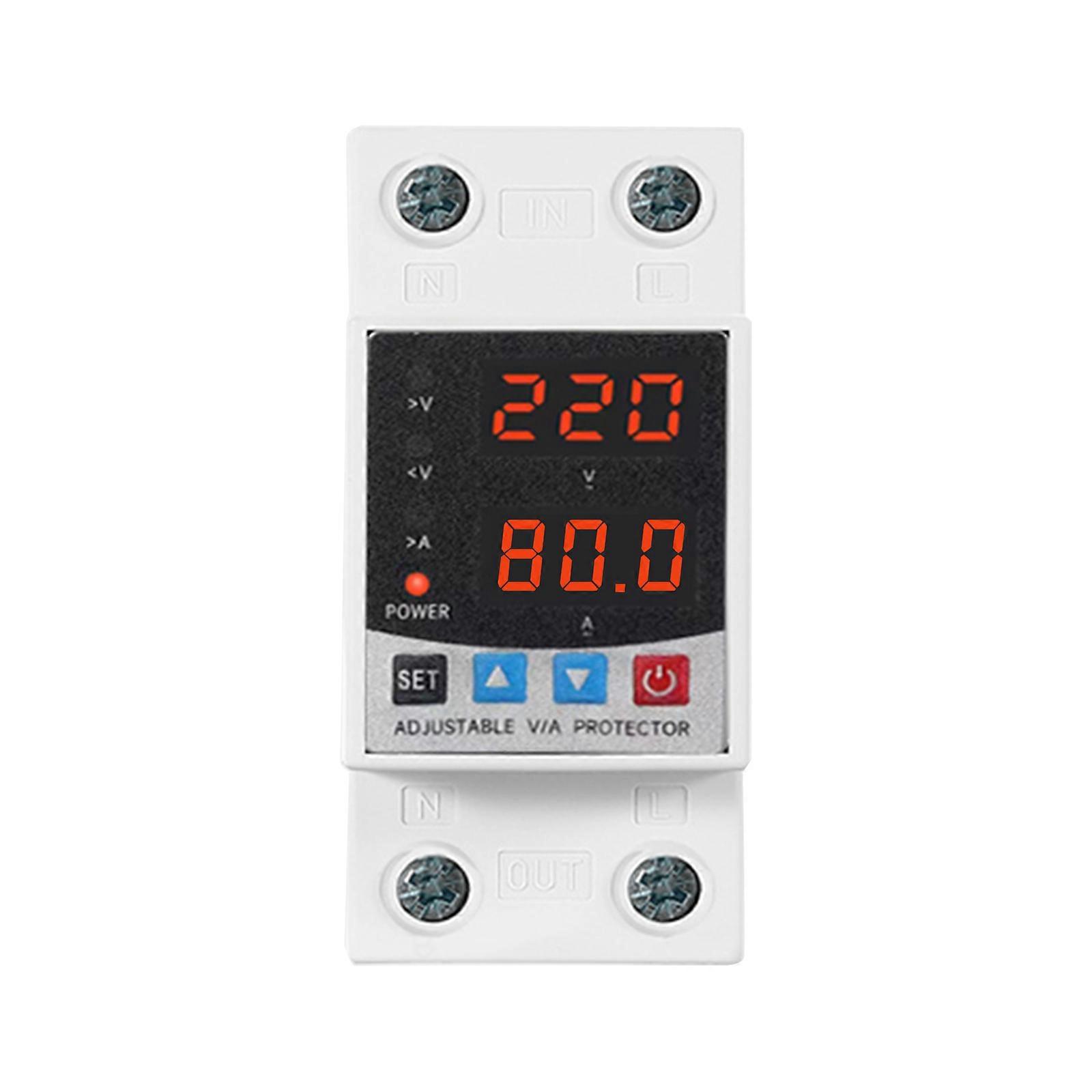 Adjustable Over Voltages and Under Voltages Protective Device Intelligent Relays Reset Protectors Voltages Stabilizer Multicolor