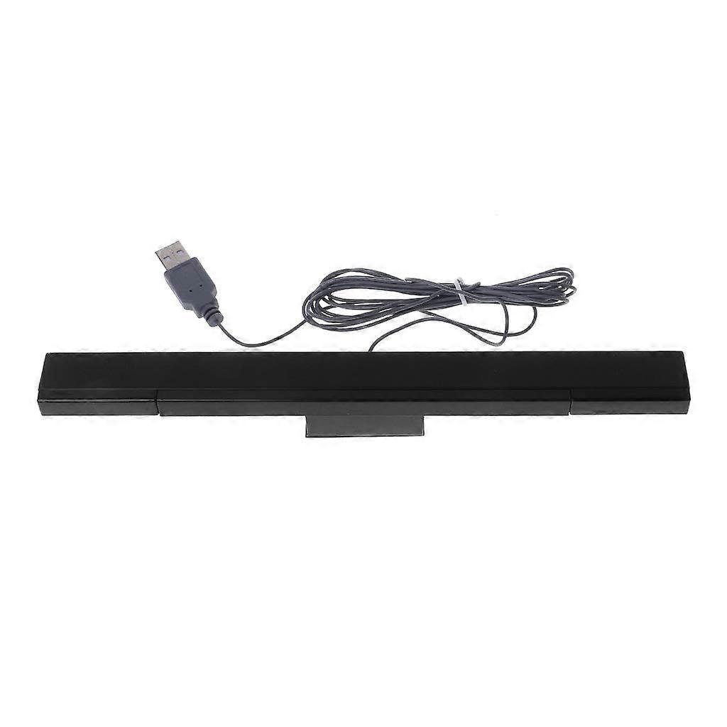 Wired Sensor Bar with Accurate Infrared Detection and Adhesive Mount for Nintendo Wii Games